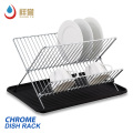 Storage Holders & Racks Kitchen Accessories Organizer Metal Dish Drying Rack With Drainboard Set