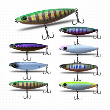 Runtoo Walk the Dog Top Water Surface Mandarin Fish 48 mm 2G Hard Topwater Pencil Pisku