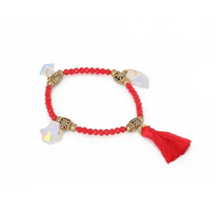 bracelet crystal jewelry 2019 wholesale hot product crystal bead tassel bracelet women