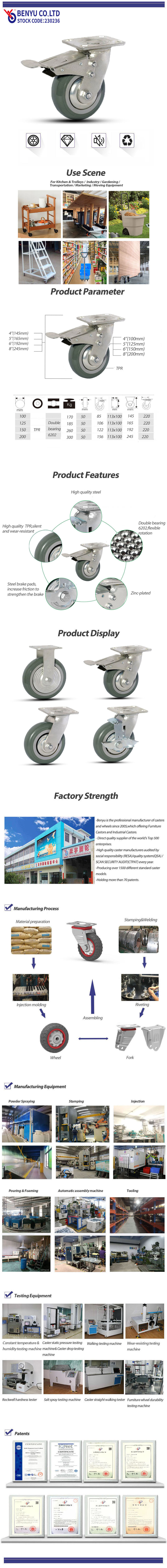 Industrial Swivel Brake Casters