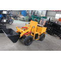 Electric front end loader for garden tractor