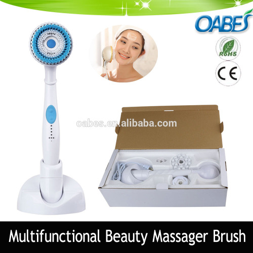 handholdfactory wholesale OEM portable body massage brush rechargeable hot cake massage brush OBS-3062