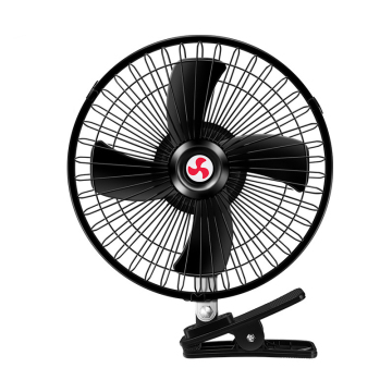 Portable 6-12" Oscillating Car Fan - 12/24V Auto Vehicle Cooler