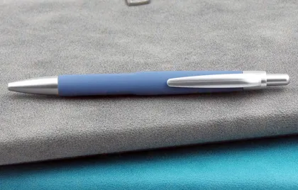 High Quality Sheraton Gift Printed Black Rubber Coated Hotel Pen