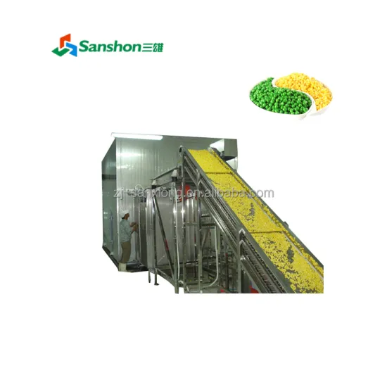 China Quick Freeze Freezing Machine for Beans and Peas