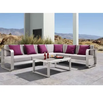 All-Weather Patio Sofa Garden Furniture Aluminum Outdoor Set