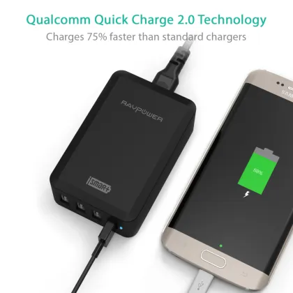 RAVPower QC 2.0 40W 4-Port Charging StationRAVPower QC 2.0 40W 4-Port Charging Station