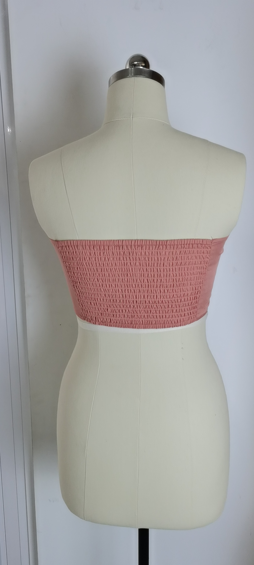 Women's Pink Underwear With Pleated Buttons