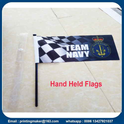 Custom Hand Held Flags Country National Banner Flag