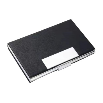 Popular Custom Logo Laser Wholesale Metal Slim Business Card Holder with Lid