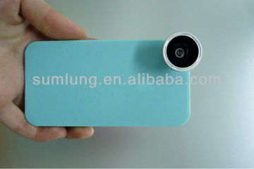 Multi colorful cases for iPhone 4/4s with fisheye lens