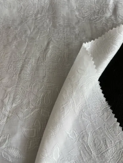 tencil linen rayon interweave silk touch fabric in jacquard