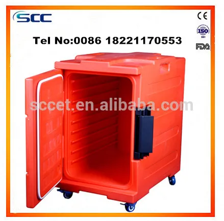 10 Tray Meal Delivery Cart with wheels hot food insulated cabinet warm food showcase