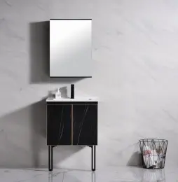 Black bathroom vanities stand for new