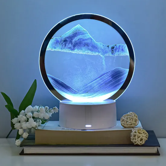 3D Night Light: Creative Modern Quicksand RGB Table Lamp - Enhance Your Home Decor in the Living Room and Bedroom