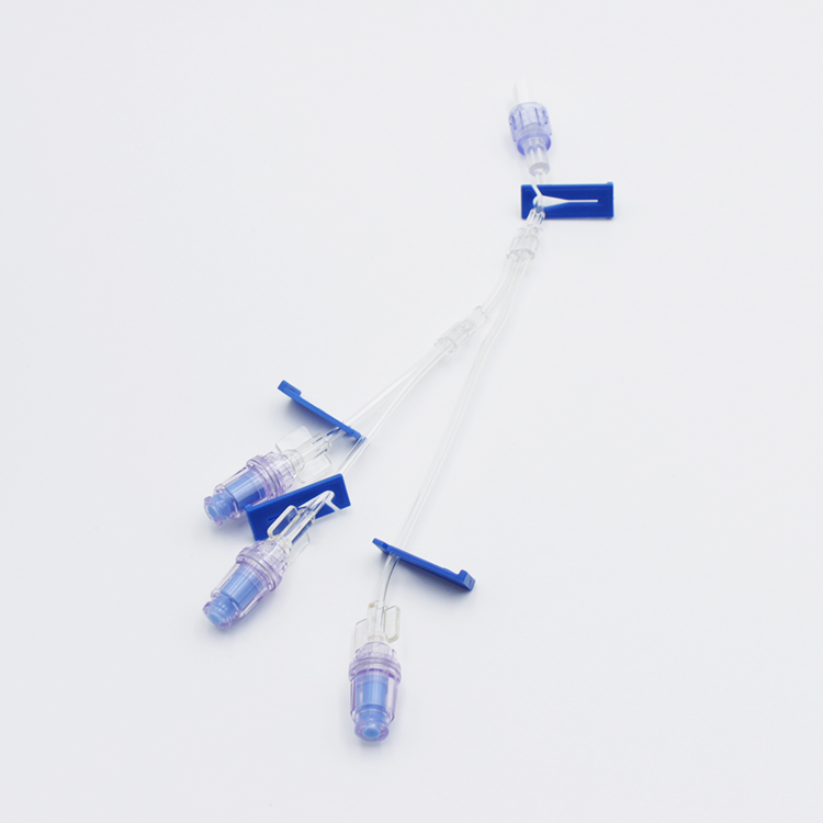 Medical Needleless Connector With Tubing Three Way