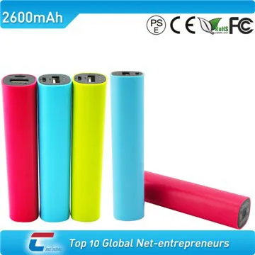 ROHS certificate battery phone charger with plastic surface 2200mah