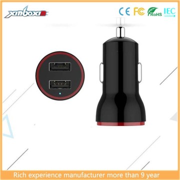 2015 Best Sell latest Universal Usb mini Car Charger 5V/2.4A Fast Charger for iPhone iPad Samsung
