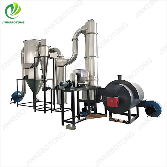 Cellulose rotary flash dryer