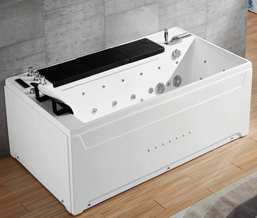 Bathtub de luxo acrílico com luz LED colorida