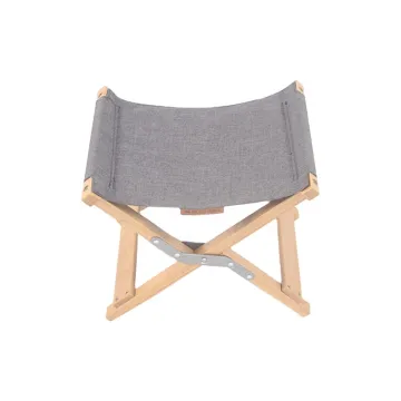 Custom Cheap Outdoor Portable Foldable Bamboo Camping Stool