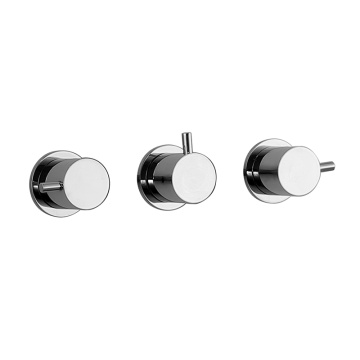 SEAWIND double lever bath mixer for concealed installation