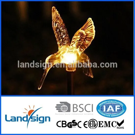 Hot sale plastic led garden stick light in garden lights