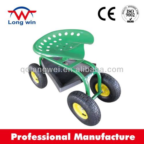 Garden Rolling Seat / Garden Tractor Seat Cart, High Quality Garden