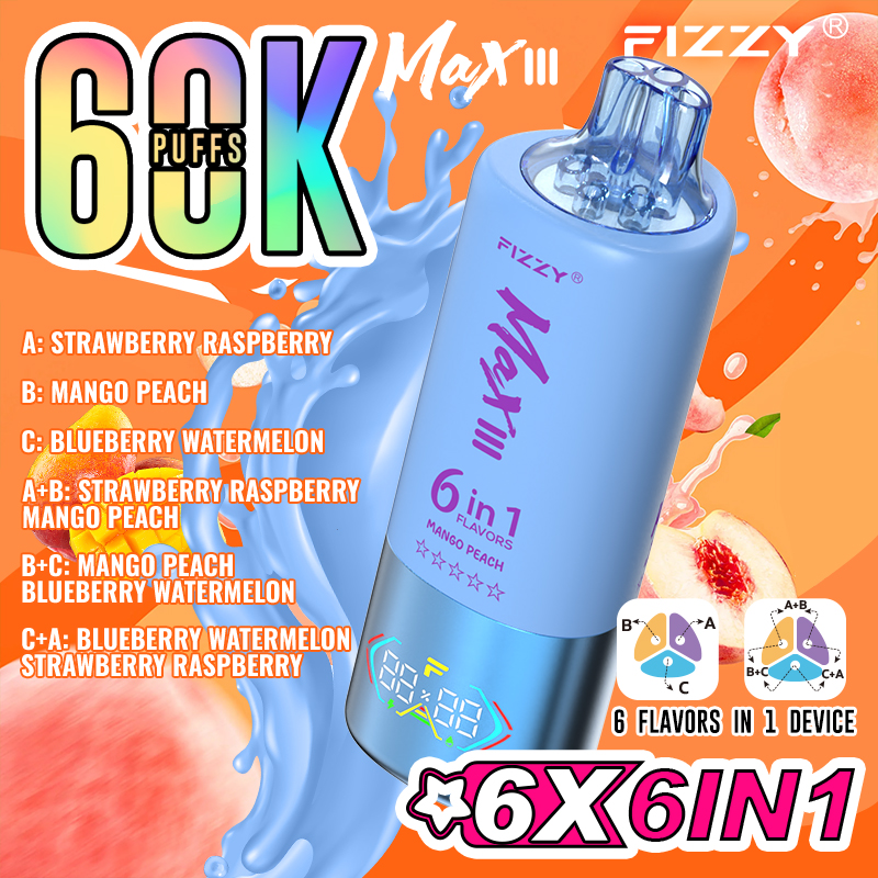 Fizzy max lll 60k puffs eu warehouse