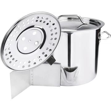 40QT Stainless Steel Tamale Steamer Pot