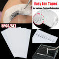 5Pcs/pack 250 strips easy fan tapes for Volume Eyelash Extension Volume Lashes Storage Sticky Strip Lash Extension Supplies