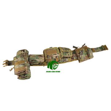 Tactical Molle Padded Waist Belt - Durable Adjustable Utility Sling
