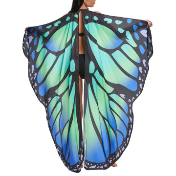 Butterfly Wings Shawl Fairy zachte stof voor dames dames partij nimf kostuum accessoire