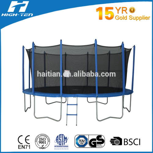 Premium 15FT Trampoline With Enclosure(frame tube Down to ground)