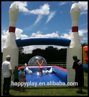 Customized bowling game,inflatable bowling,human bowling for sale