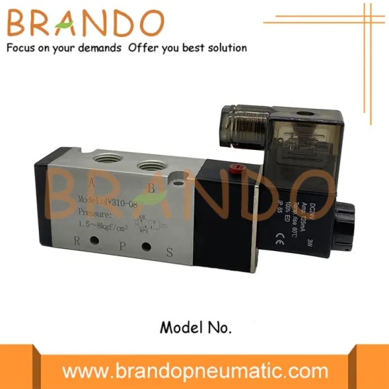 4V310-08 1/4'' 5/2 Way DIN Connector Pneumatic Valve