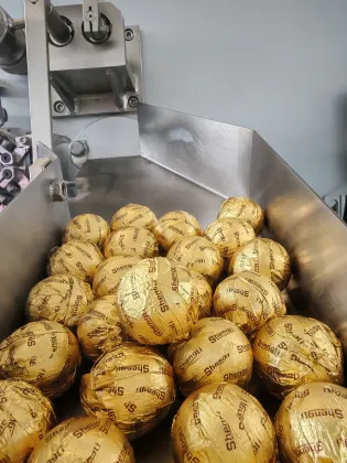 Chocolate Wrapping Machine for Ferrero Rocher and Coated Wafer Ball Chocolates