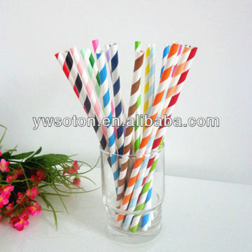 customized printing food grade disposable paper straws
