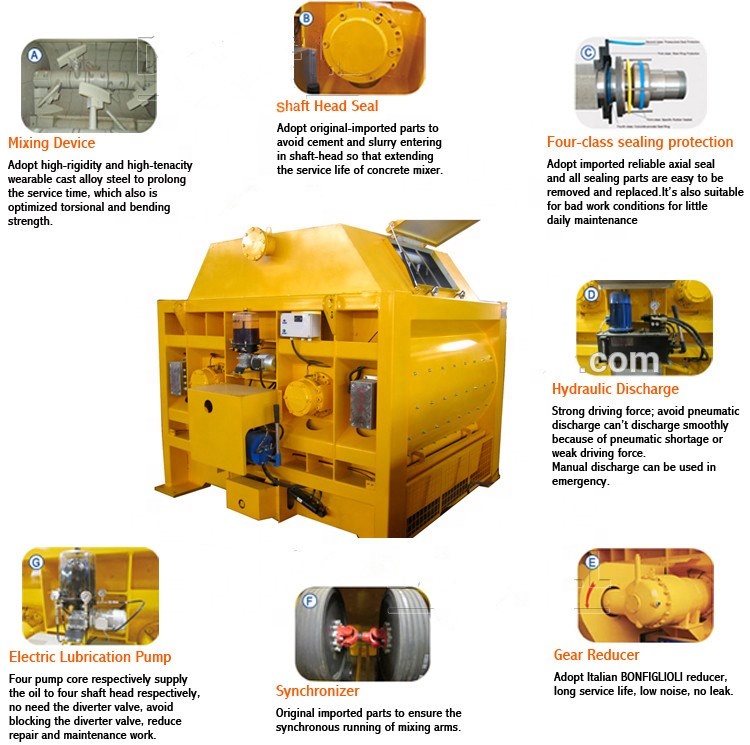 Commercial building concrete mixer machine with good price