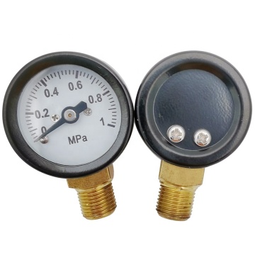 SKA-SM101 Y30 0-1MPa Bottom Mounting Black E-coated Pressure Gauge