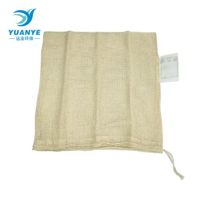 drawstring eco mesh fruit bulk food cotton bags