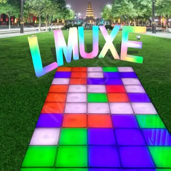 China LED Dance Floor: RGB Magnetic Wireless Tempered Glass Mirror 3D LED Floor