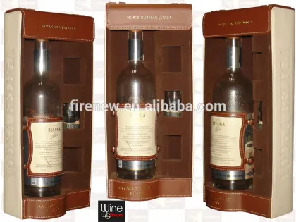 PU Leather Vodka Wine Gift Box