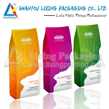Coffee plastic packaging bag