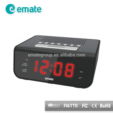 Hot factory supply LED FM/AM radio clock