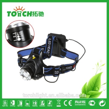 2000LM CRE E XM-L T6 LED Headlamp 3modes Aluminum Alloy Zoomable headlight Adjustable 2*18650 Batteries headlight 7025
