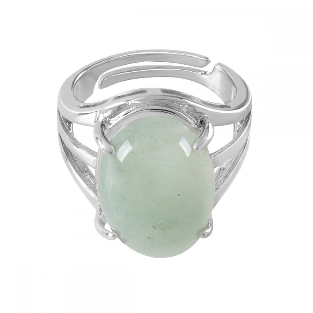 Assortiment de perles d&#39;aventurine anneaux de forme de chouette pour femmes anneaux de cœur d&#39;aventurine verts pour filles anneau ajusté de mariage de mariage