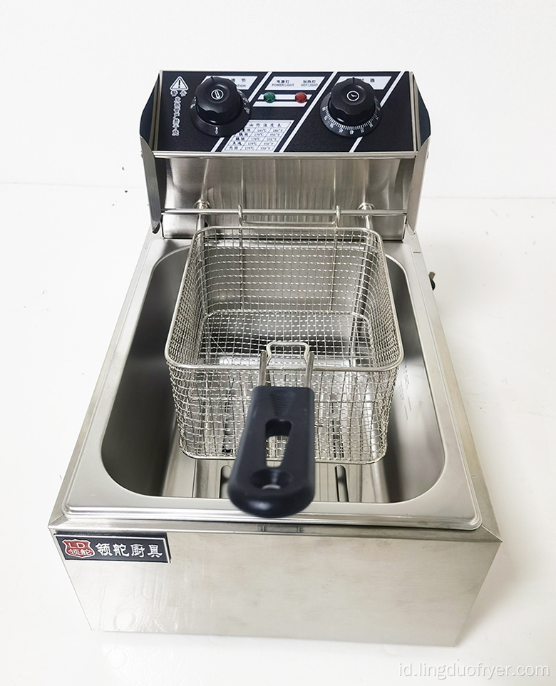 6L Electric Deep Fryer dengan timer