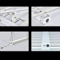 630 W Wachsen leichte 8 -bar -6 -Fuß -Innenanlage