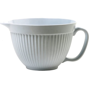Ceramic Batter Bowl with Handle - Mixing Bowls with Pour Spout for Kitchenware and Bakeware